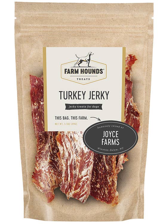 Farm Hounds - Turkey Jerky - All-Natural Dog Treats - 3.5oz: 3.5oz