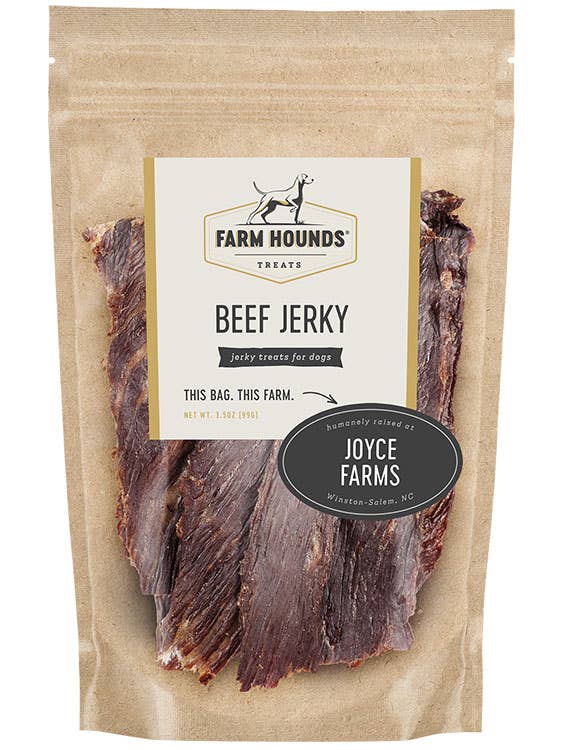Farm Hounds - Beef Jerky - All-Natural Dog Treats - 3.5oz: 3.5oz