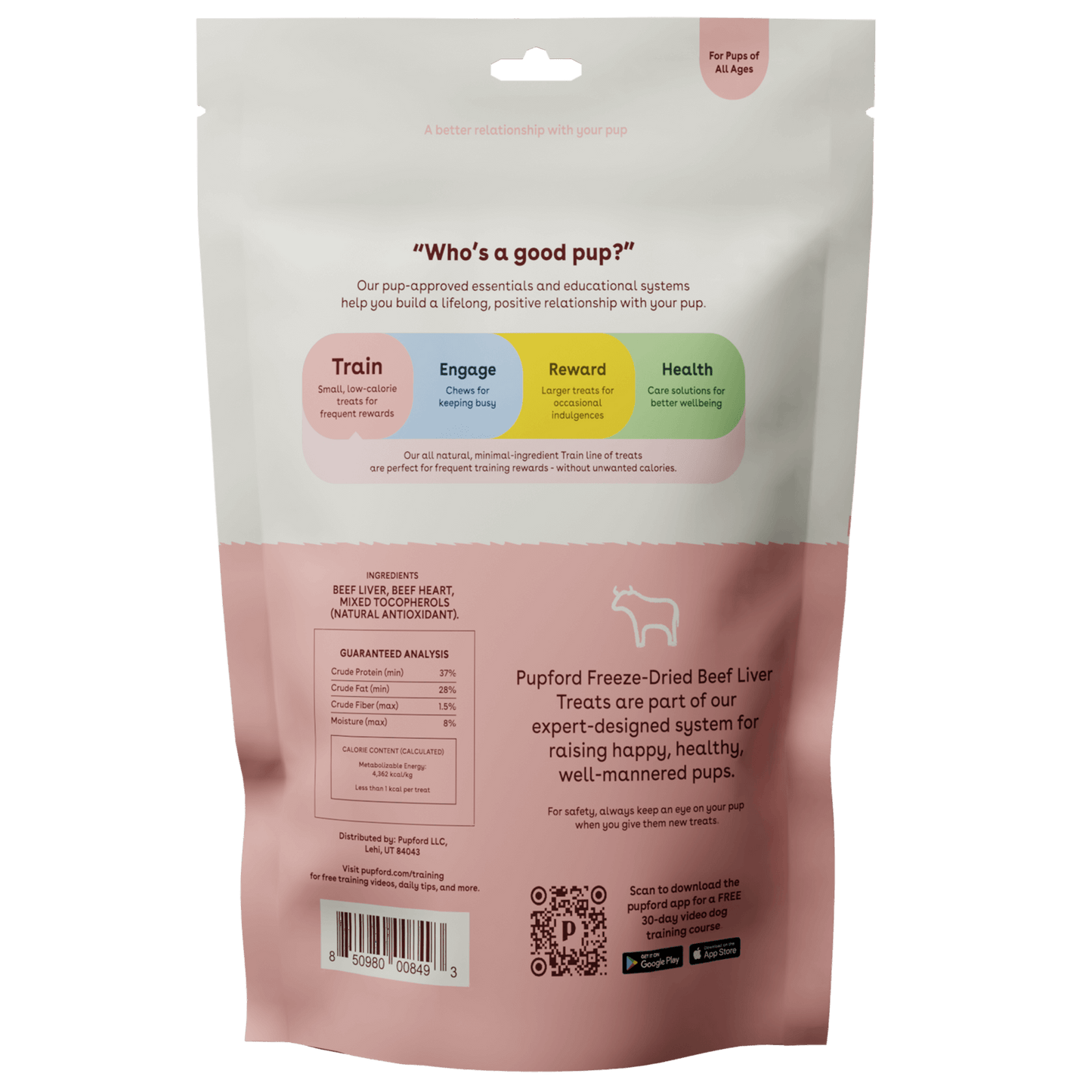 Pupford - Freeze Dried Beef Liver Training Treats 4oz
