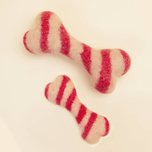 Modernbeast - CANDY CANE WOOL BONE