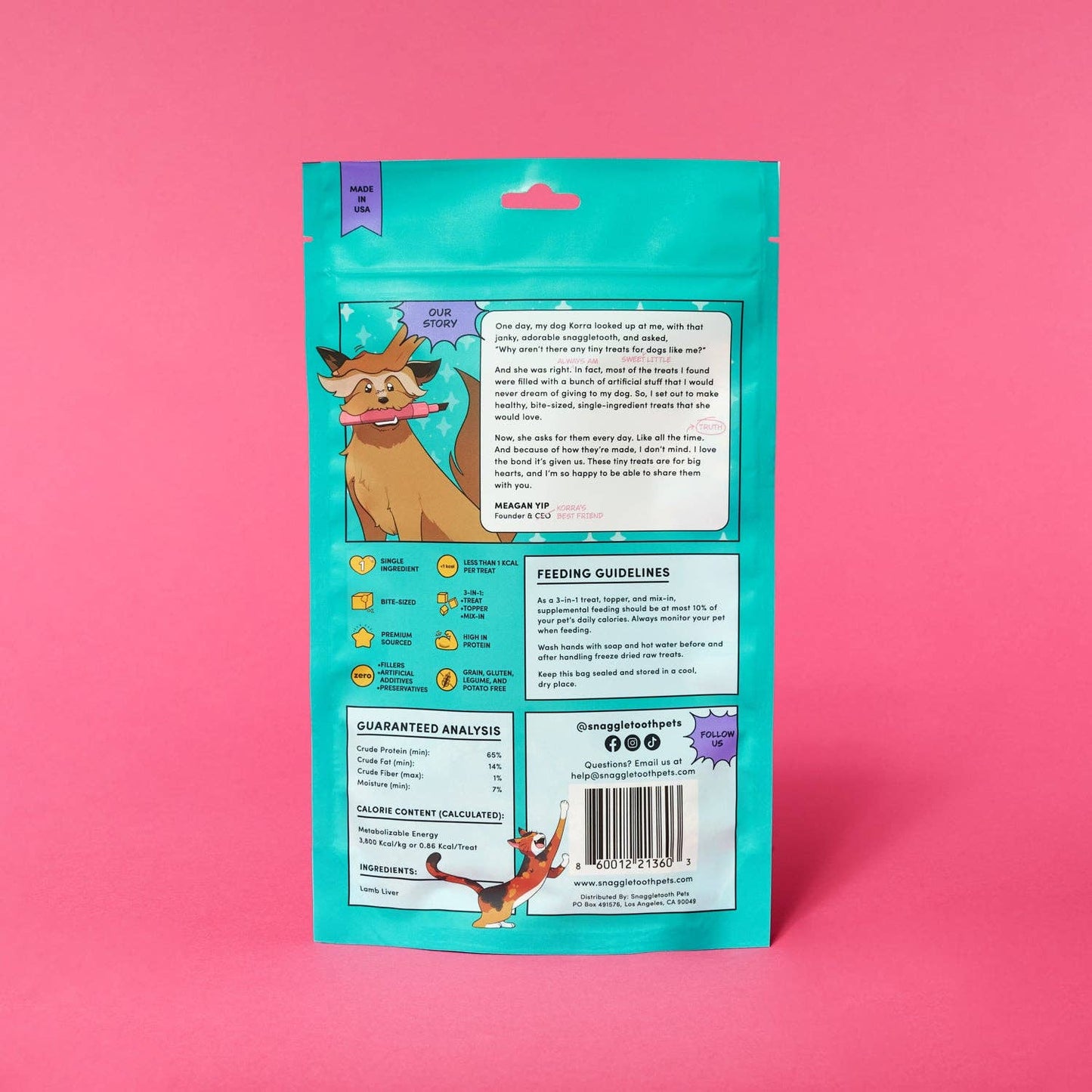 Snaggletooth: Lamb Liver - Freeze Dried Raw Teeny Tiny Treats
