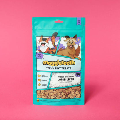 Snaggletooth: Lamb Liver - Freeze Dried Raw Teeny Tiny Treats