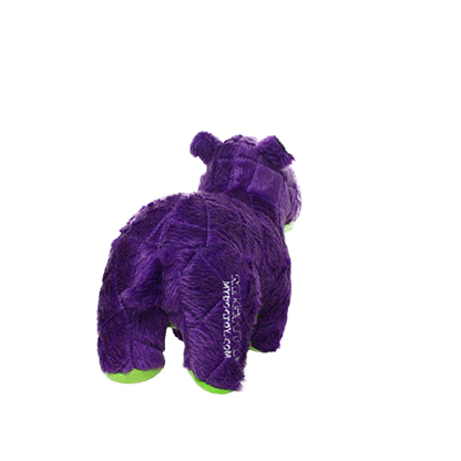 Mighty Safari Hippo - Purple, Plush, Squeaky Dog Toy
