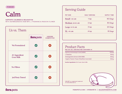 Fera Pets - Calm Goat Milk Topper