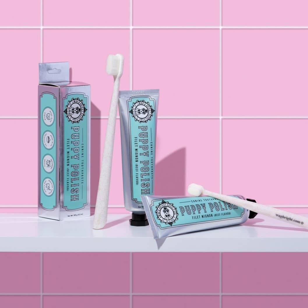 Wag & Bright Supply Co.: Puppy Polish Toothpaste - Old Fashioned Peanut Butter