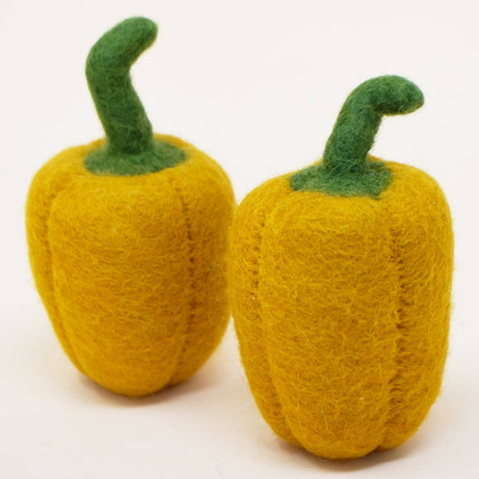 Modernbeast - Wool Felt Toy - Yellow Bell Pepper