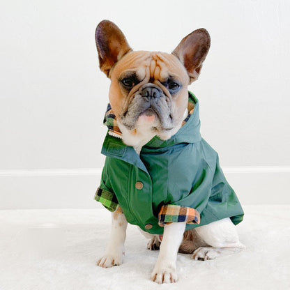 Dog Rain Jacket - Forest Green