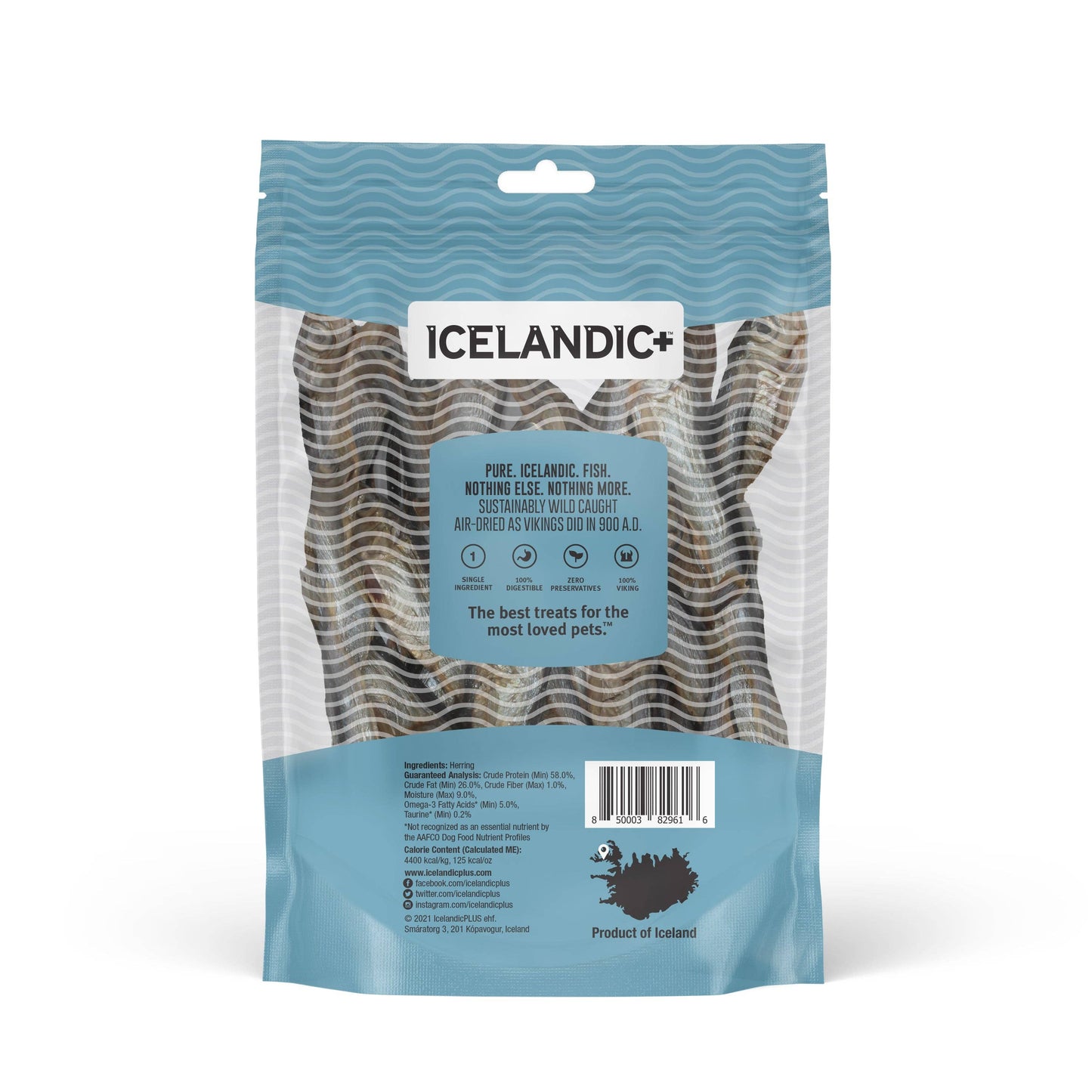 Icelandic+ - Herring Whole Fish Dog Treats 3.0 oz