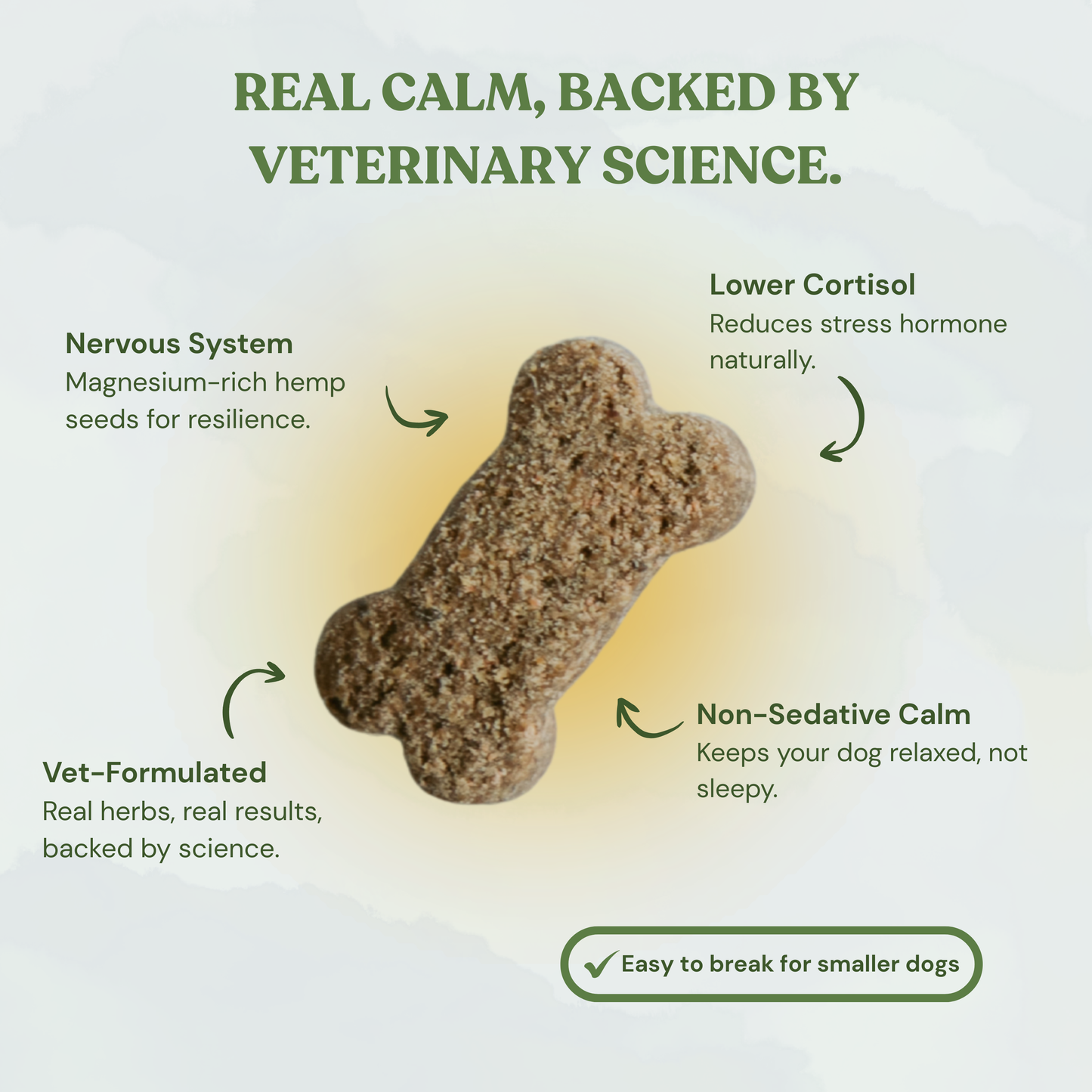 Botanical Bones - Balance + Calm Cookies - All Natural, Organic Dog Treats
