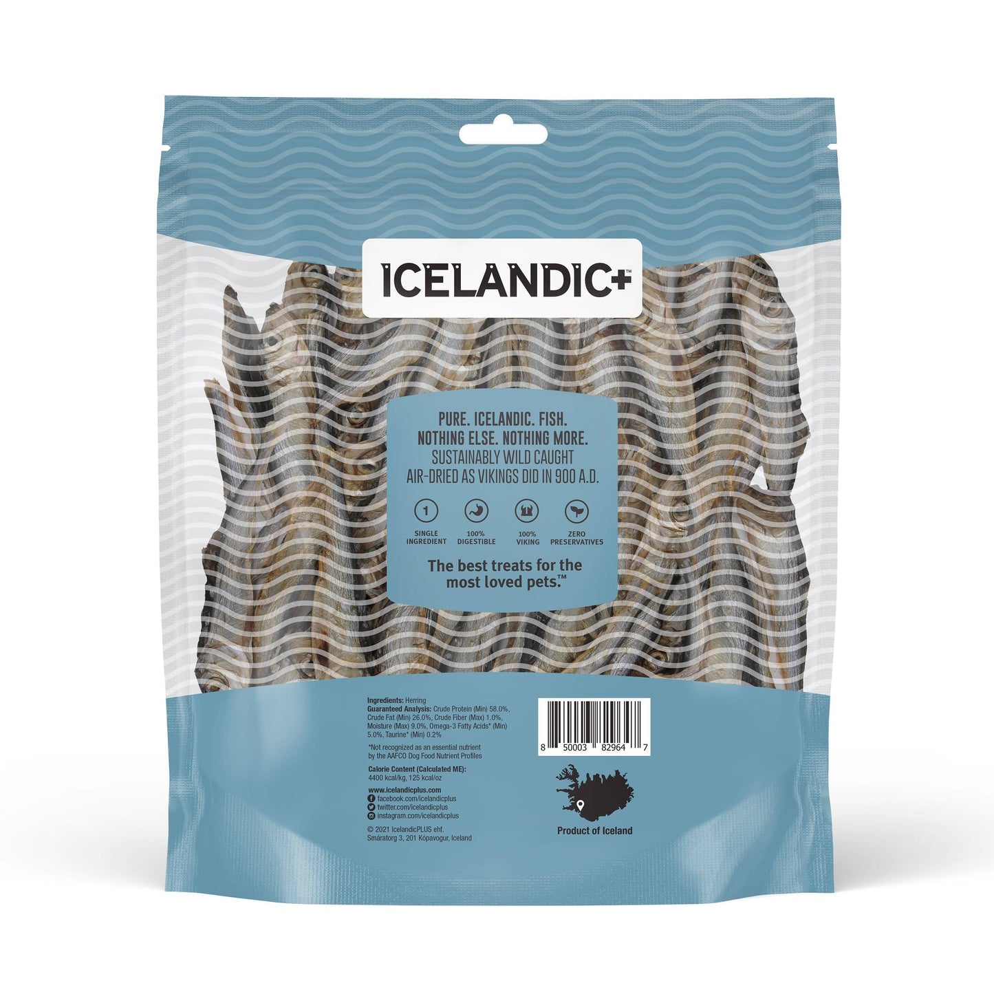 Icelandic+ - Herring Whole Fish Dog Treats 3.0 oz
