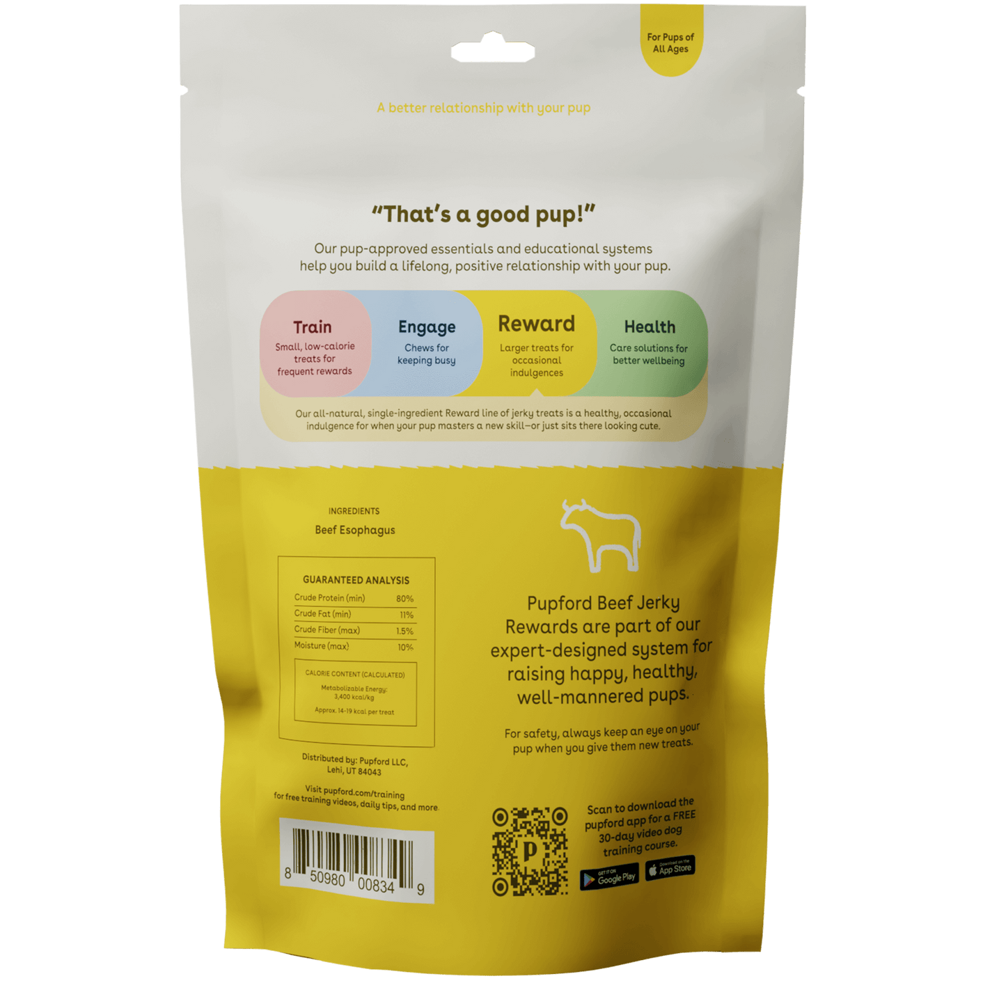 Pupford - Beef Jerky Treats 4 oz