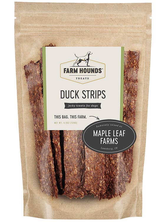 Farm Hounds - Duck Strips - All-Natural Dog Treats- 4.5 oz: 4.5oz