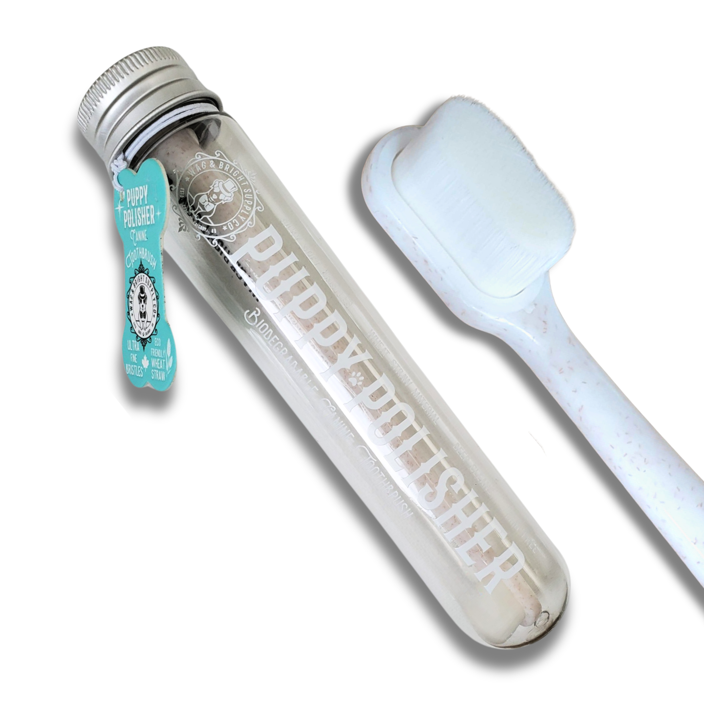 Wag & Bright Supply Co. : Puppy Polisher Eco Toothbrush - (Medium)