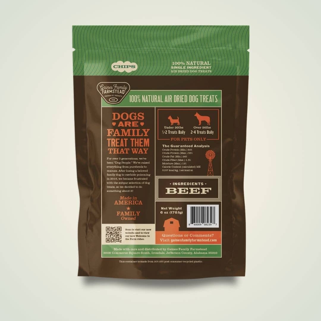 Gaines Family Farmstead - Beef Chips: 6oz