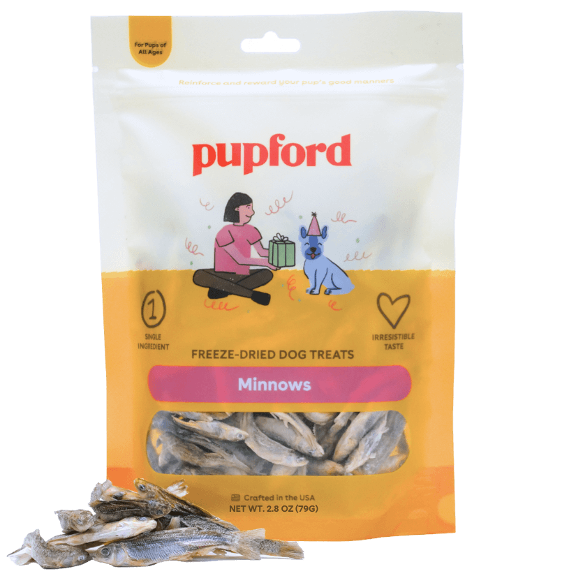Pupford - Freeze Dried Minnows 2.8oz