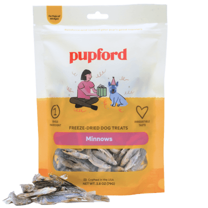 Pupford - Freeze Dried Minnows 2.8oz