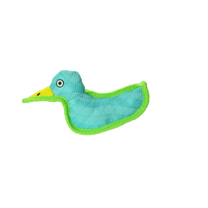 DuraForce Duck Tiger - Blue, Durable, Squeaky Dog Toy