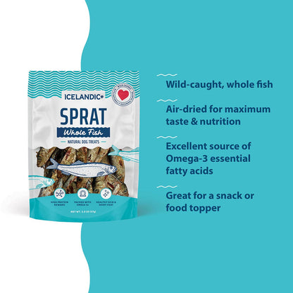 Icelandic+ - Sprat Whole Fish Dog Treats 2.0 oz