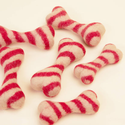 Modernbeast - CANDY CANE WOOL BONE