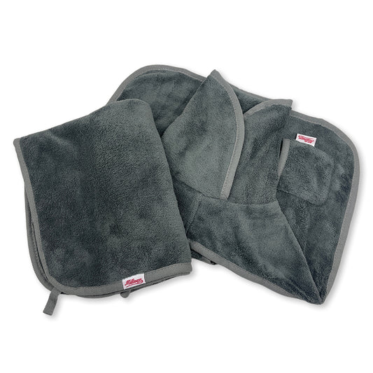 Dog Bathrobe & Towel Set - Granite Grey