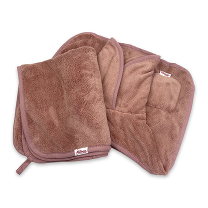 Dog Bathrobe & Towel Set - Rose