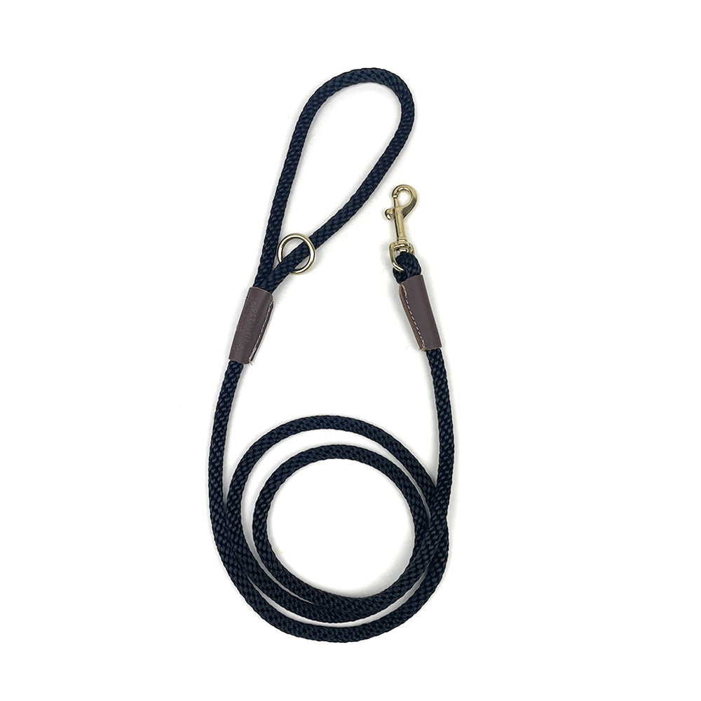 Mendota Dog Rope Leash - Black