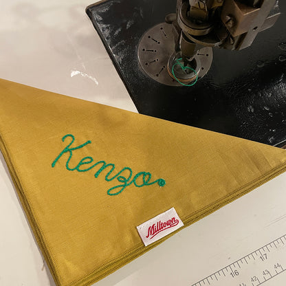 Square Dog Bandana - Poplin - Mustard Yellow