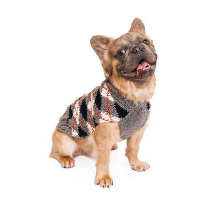 Chilly Dog Sweater - Alpaca Grey Argyle