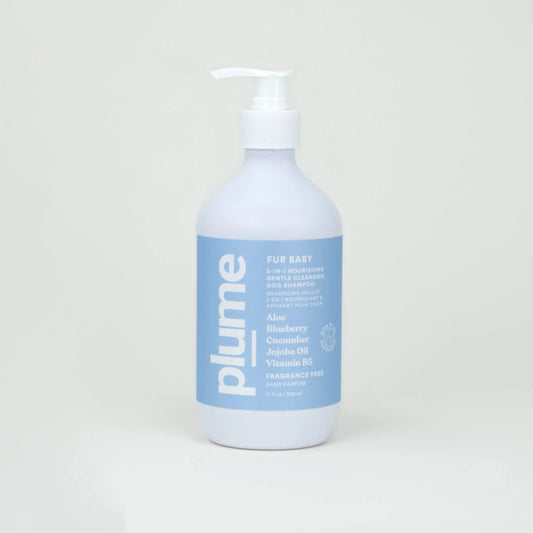Plume Care - Natural, Soothing & Nourishing Pet Shampoo for Sensitive Skin - Fragrance Free