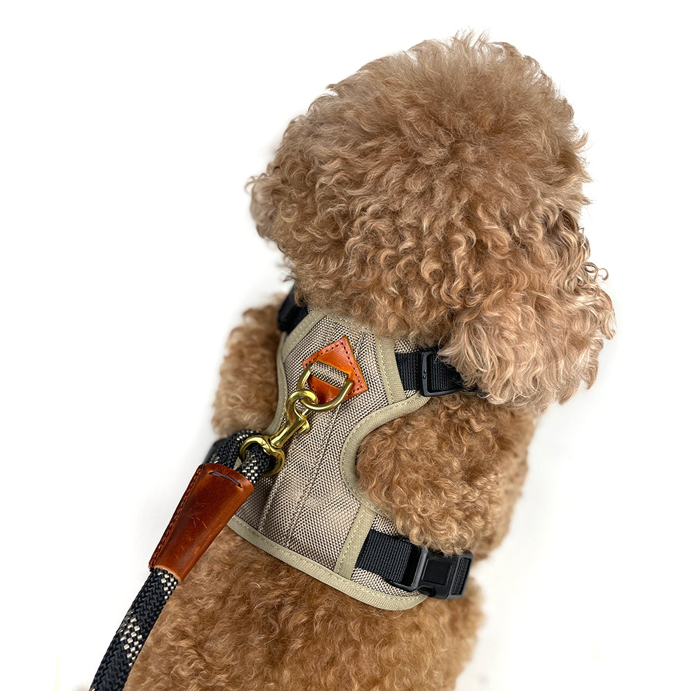 Adjustable Dog Harness - Beige