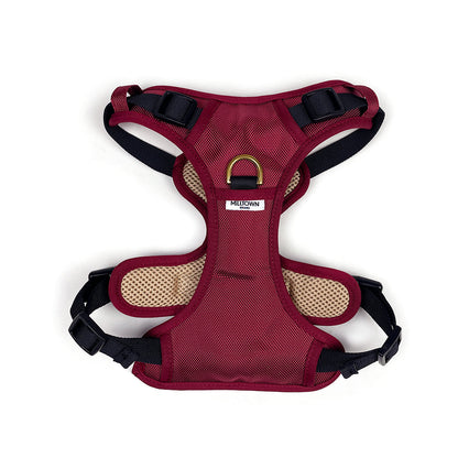 Adjustable Dog Harness - Maroon