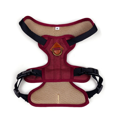 Adjustable Dog Harness - Maroon