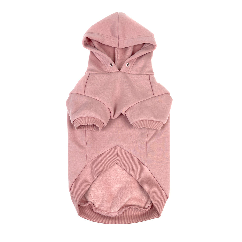 Pullover Dog Hoodie - Dusty Pink