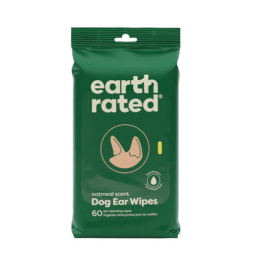 Earth Rated - Dog Ear Cleansing Wipes 60ct