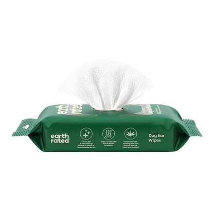 Earth Rated - Dog Ear Cleansing Wipes 60ct