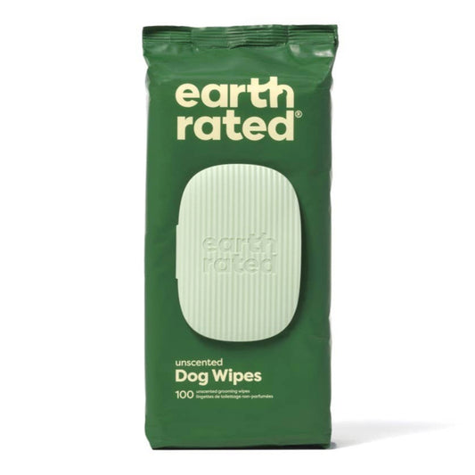 Earth Rated Unscented Dog Grooming Wipes 100ct