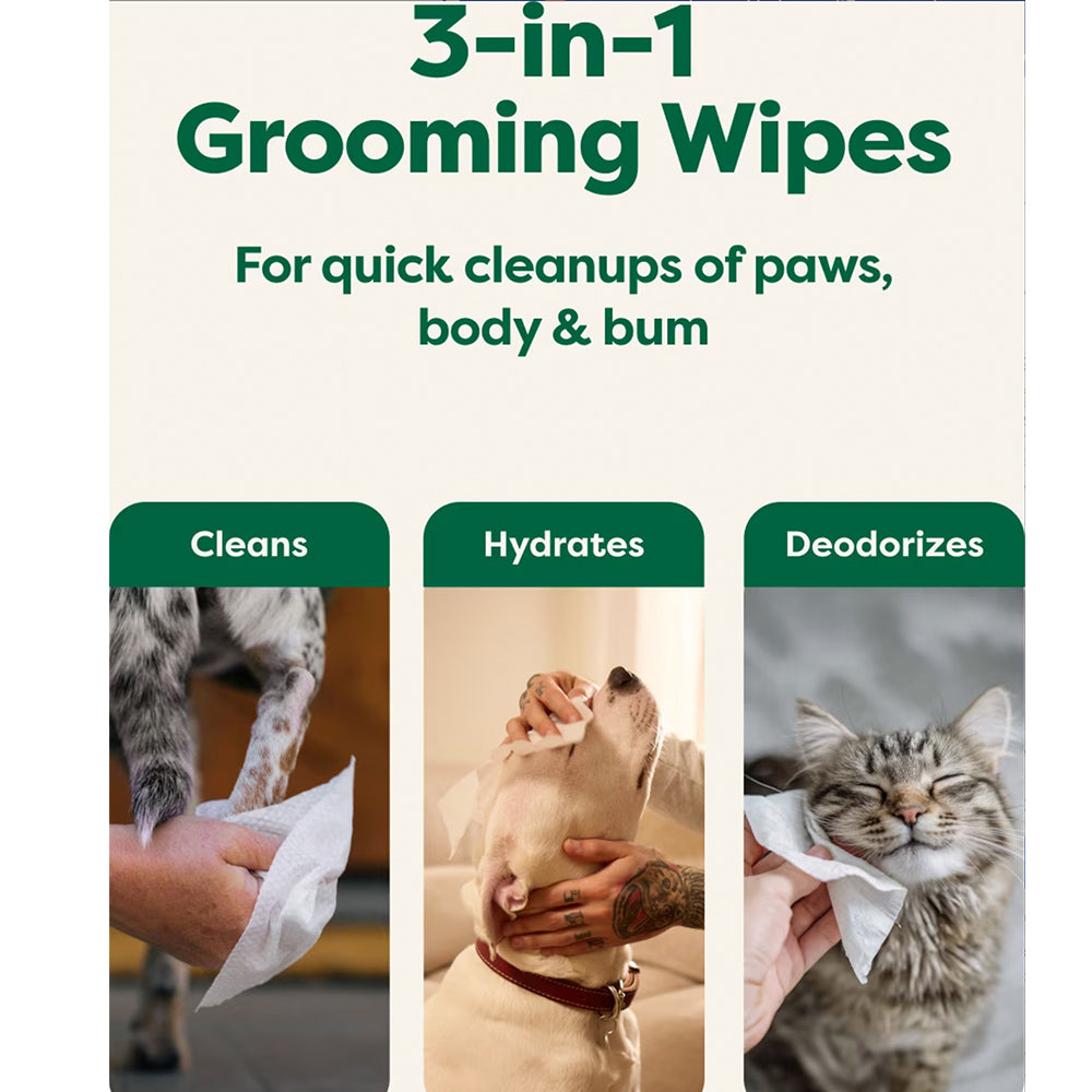 Earth Rated Unscented Dog Grooming Wipes 100ct