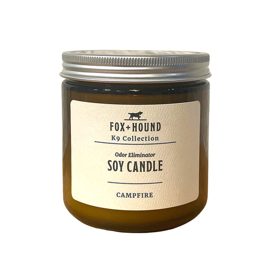 Fox + Hound - CANDLE  "CAMPFIRE" FOX + HOUND ODOR-ELIMINATOR SOY