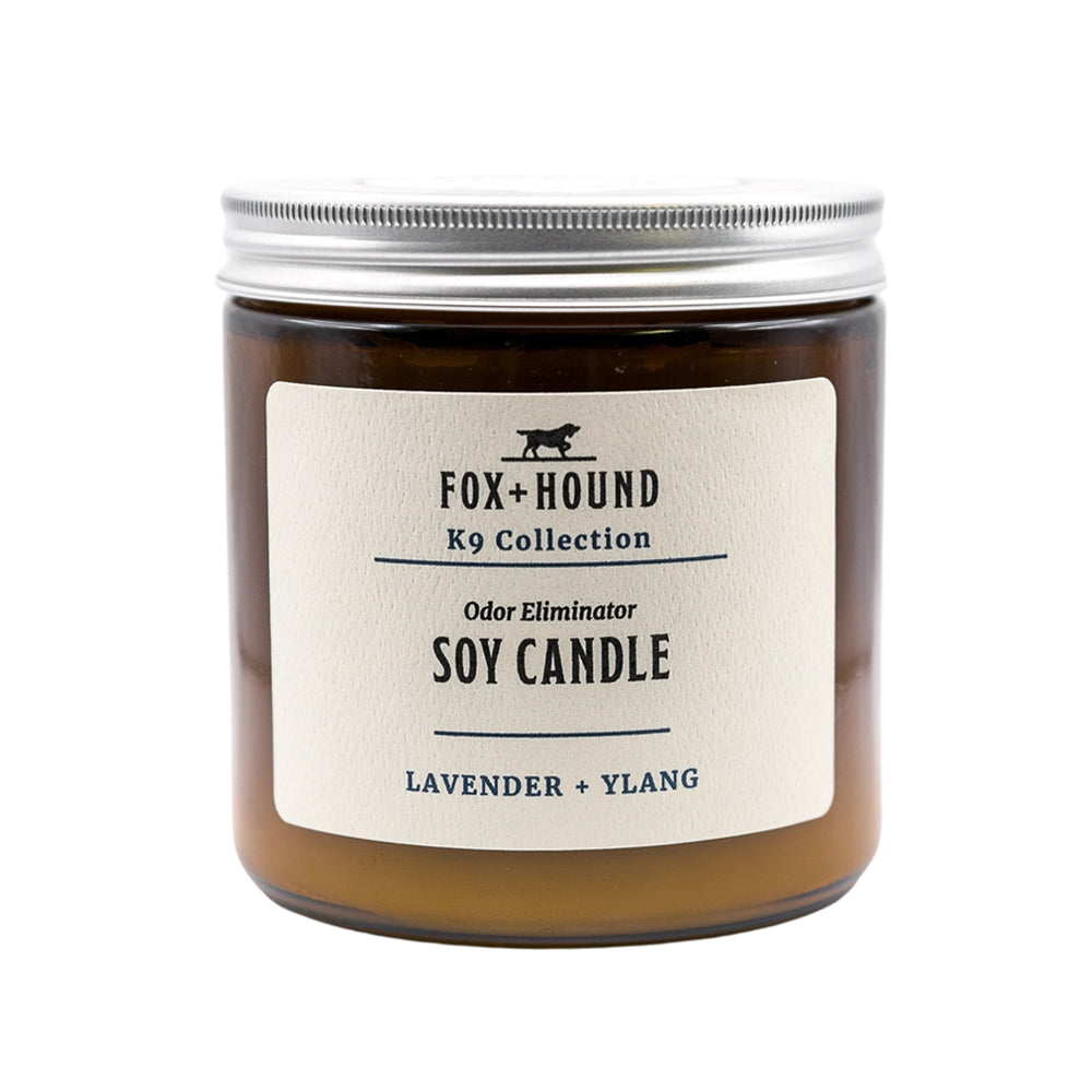 Fox + Hound - Odor Eliminating Soy Candle - Lavernder + Ylang