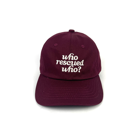 Who Rescued Who? Hat - Maroon