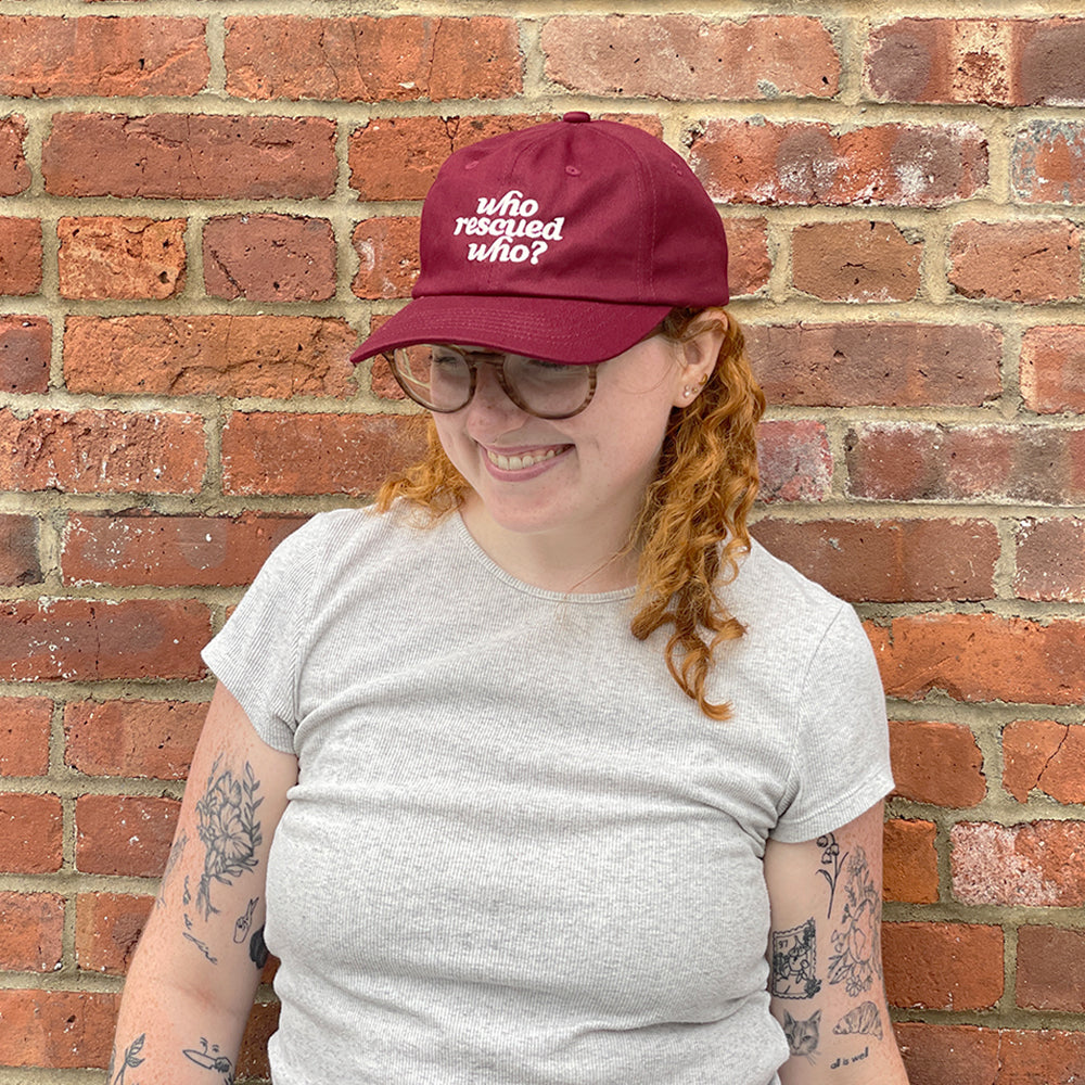 Who Rescued Who? Hat - Maroon