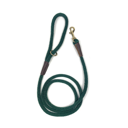 Mendota Dog Rope Leash - Hunter Green