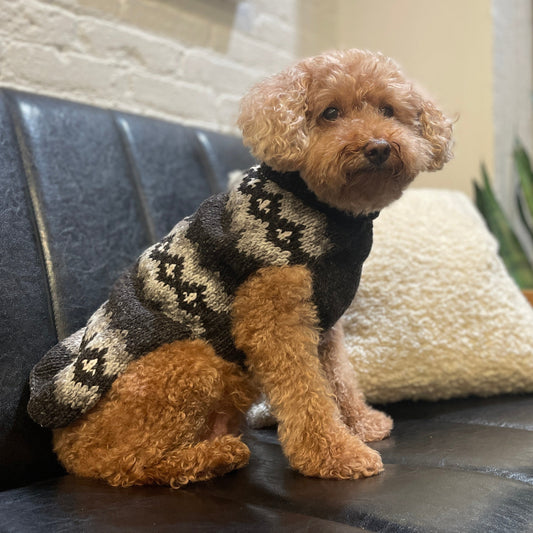 Chilly Dog Sweater - Grey Diamond