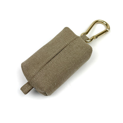 Dog Waste Bag Dispenser - Beige - Waterproof Washed Canvas