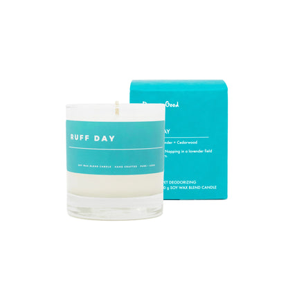 Pure + Good - Deodorizing Candle : Ruff Day  Lavender + Cedarwood