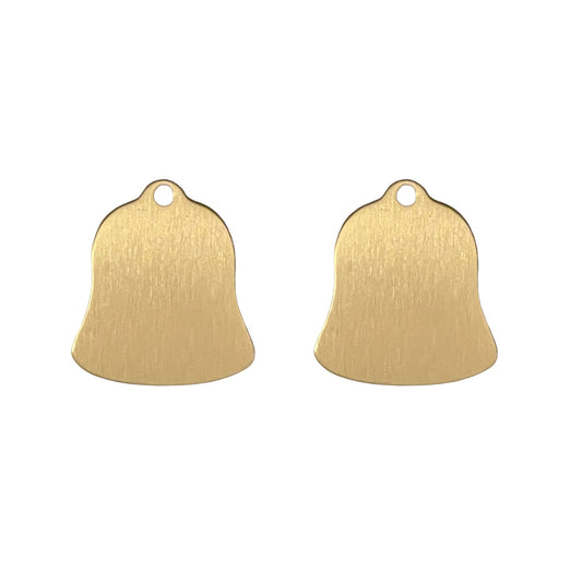 Solid Brass Pet ID Tag – Bell