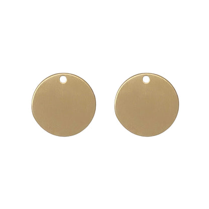 Solid Brass Pet ID Tag – Round