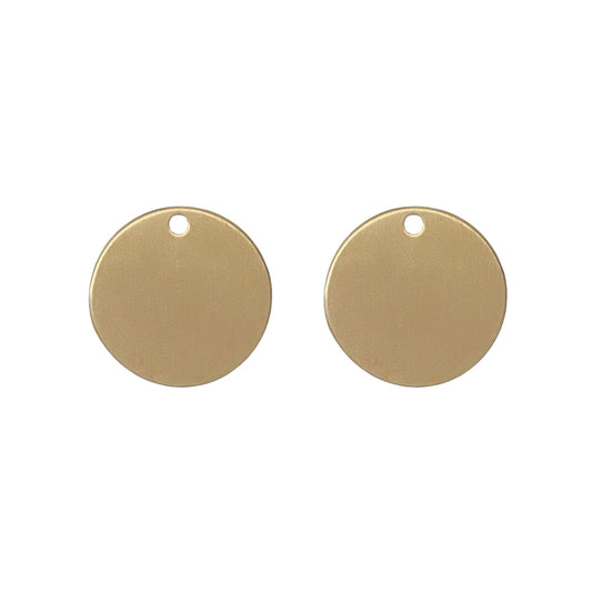 Solid Brass Pet ID Tag – Round