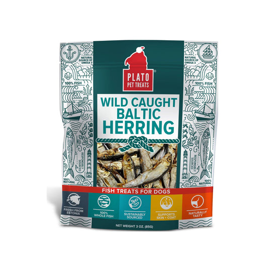 Plato Pet Treats Baltic Herring 3 oz