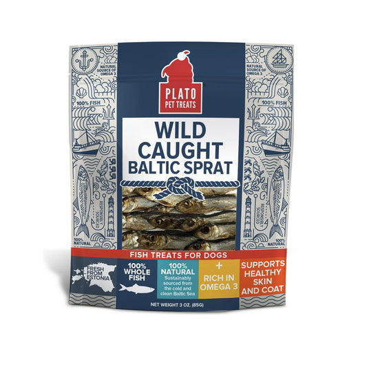 Plato Pet Treats Baltic Sprat 3oz